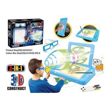 Дошка 3D проекційна зі світлом (YM 827) на батарейках 97936 фото
