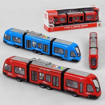 Трамвай інерційний зі світлом та звуком (WY 930 AB) 2 види 103131 фото
