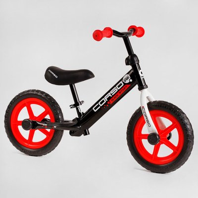 Велобег для малышей CORSO (J-2112) стальная рама, колесо 12" EVA подставка для ножек 118241 фото