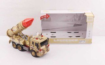Спецтехніка WY 651 C (24) масштаб 1:16, інерція, звук, підсвічування, імітація пострілів, ракетна установка, в коробці 136821 фото