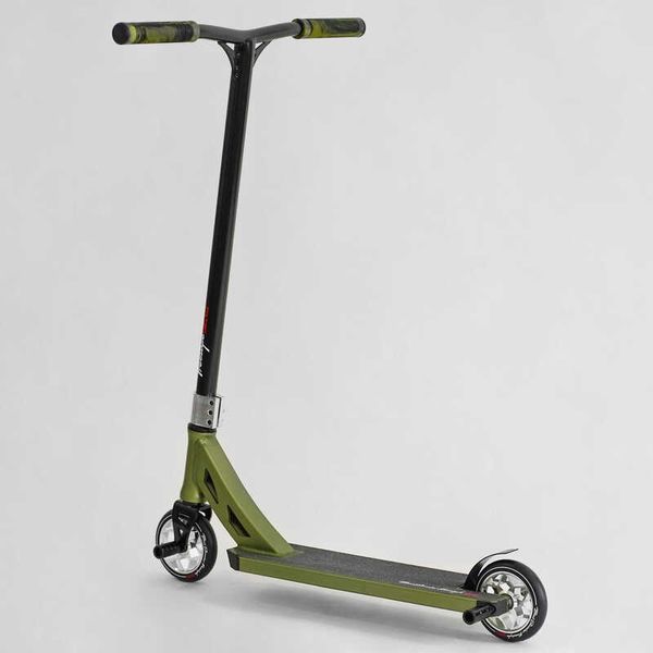 Самокат трюковый N- 56307 "Best Scooter" "Freestyle", HIC-система, ПЕГИ, алюминиевый диск и дека, колёса PU, d=120мм, ширина руля 58 см 115642 фото