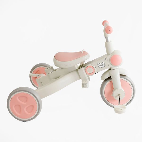 Велосипед трехколесный трансформер с родительской ручкой Best Trike (BS-12-303) материал рамы нейлон, колеса EVA 163777 фото