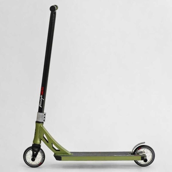 Самокат трюковый N- 56307 "Best Scooter" "Freestyle", HIC-система, ПЕГИ, алюминиевый диск и дека, колёса PU, d=120мм, ширина руля 58 см 115642 фото