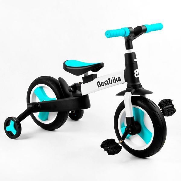 Велосипед з батьківською ручкою трансформер 2/1 Біговел Best Trike (56659) колеса PU 10'' знімні педалі 105225 фото