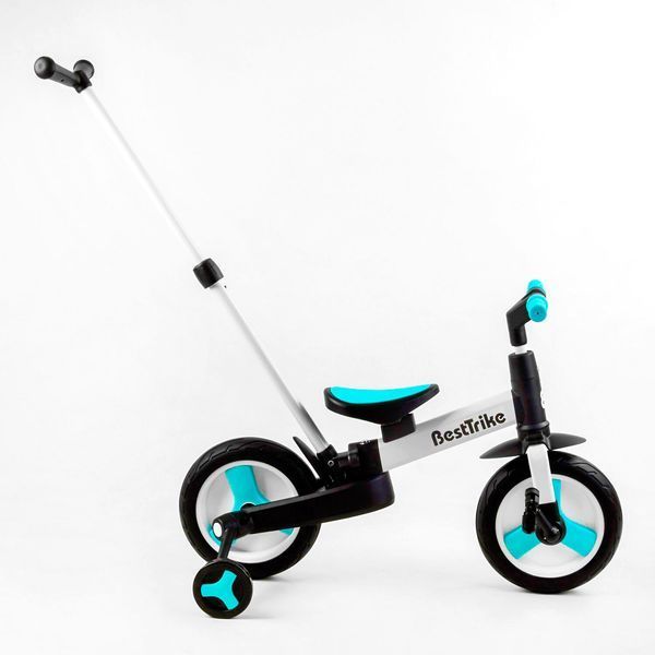 Велосипед з батьківською ручкою трансформер 2/1 Біговел Best Trike (56659) колеса PU 10'' знімні педалі 105225 фото