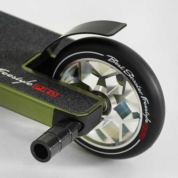Самокат трюковый N- 56307 "Best Scooter" "Freestyle", HIC-система, ПЕГИ, алюминиевый диск и дека, колёса PU, d=120мм, ширина руля 58 см 115642 фото