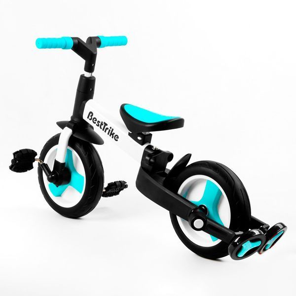 Велосипед з батьківською ручкою трансформер 2/1 Біговел Best Trike (56659) колеса PU 10'' знімні педалі 105225 фото