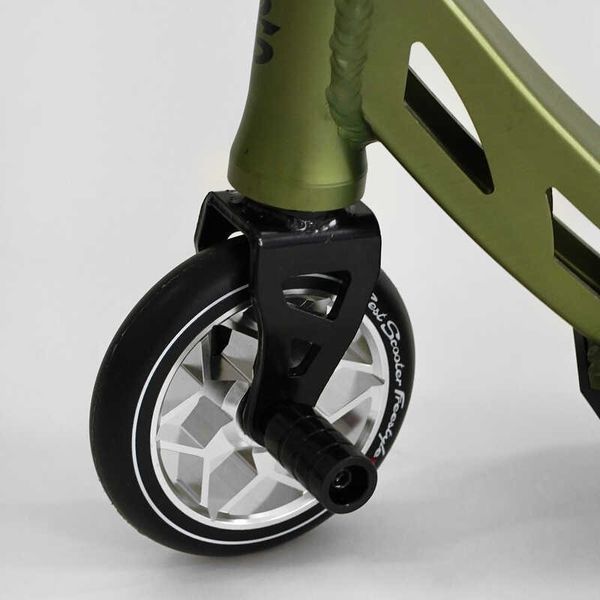 Самокат трюковый N- 56307 "Best Scooter" "Freestyle", HIC-система, ПЕГИ, алюминиевый диск и дека, колёса PU, d=120мм, ширина руля 58 см 115642 фото