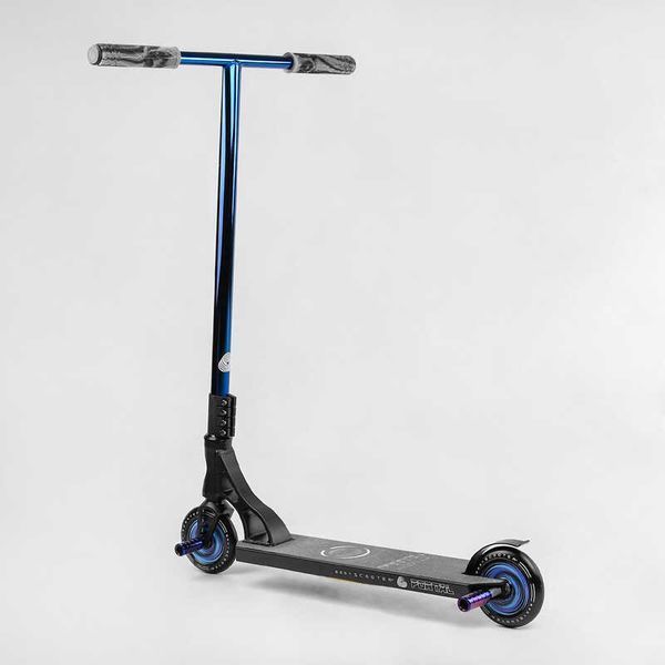 Самокат трюковий PL-71744 Best Scooter "Portal" HIC-система, ПЕГИ, алюмінієвий диск та дека, колеса PU, d=120мм, ширина керма 58 см 114052 фото