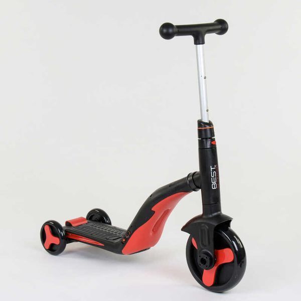 Самокат дитячий 3в1 JT 28288 Best Scooter, самокат-велобіг-велосипед, світло, 8 мелодій 80454 фото