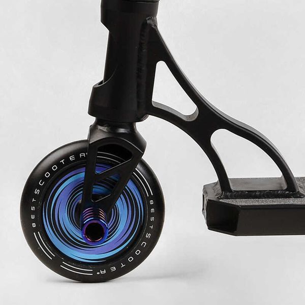 Самокат трюковий PL-71744 Best Scooter "Portal" HIC-система, ПЕГИ, алюмінієвий диск та дека, колеса PU, d=120мм, ширина керма 58 см 114052 фото