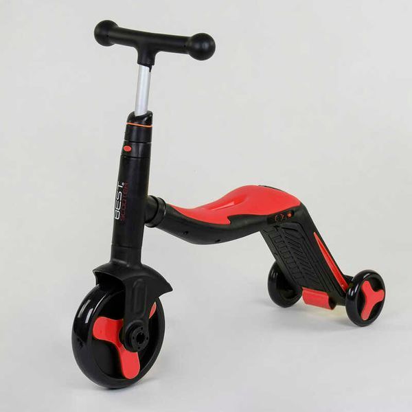 Самокат дитячий 3в1 JT 28288 Best Scooter, самокат-велобіг-велосипед, світло, 8 мелодій 80454 фото