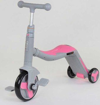 Самокат 3в1 самокат-велобег-велосипед (JT 90601) Best Scooter, свет, 8 мелодий, колёса PU 90793 фото