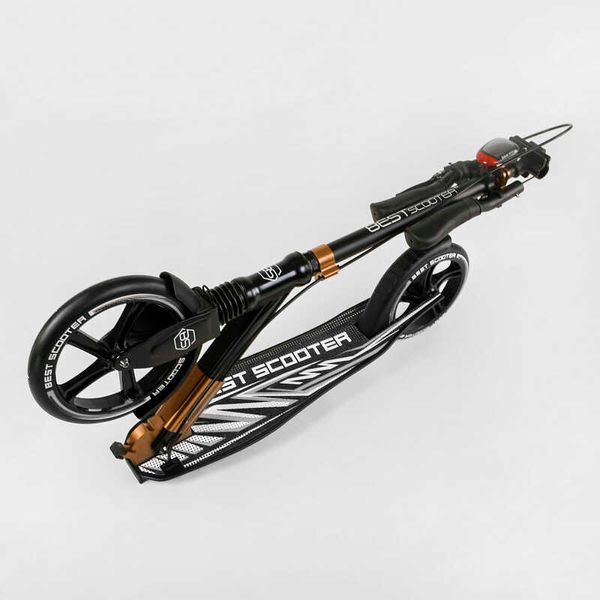 Самокат двоколісний з амортизатором та ручним гальмом "Best Scooter" (14268) колеса поліуретанові 113217 фото
