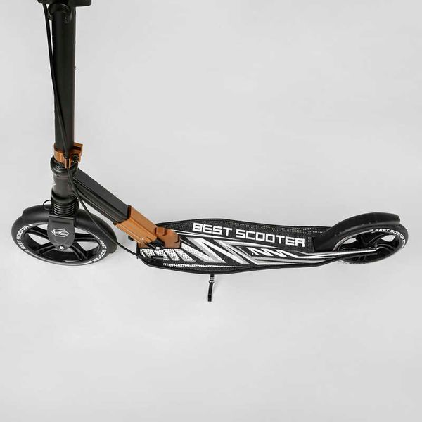 Самокат двоколісний з амортизатором та ручним гальмом "Best Scooter" (14268) колеса поліуретанові 113217 фото