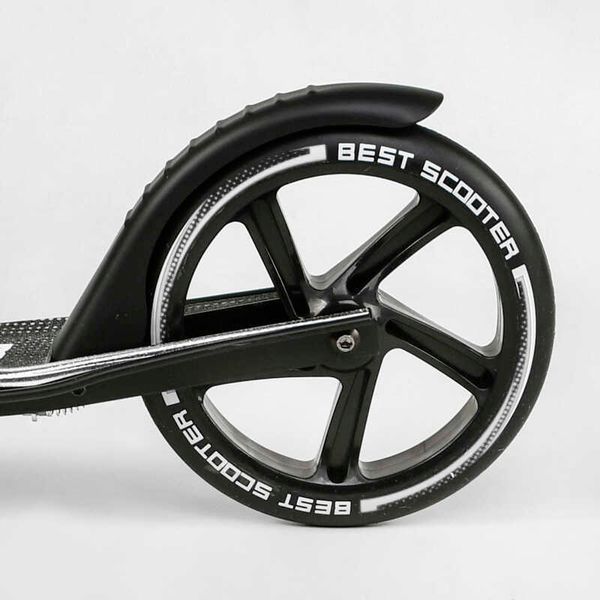 Самокат двоколісний з амортизатором та ручним гальмом "Best Scooter" (14268) колеса поліуретанові 113217 фото