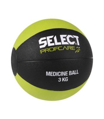 Мяч медицинский SELECT Medicine ball (011) чорн/салатовий, 3кг 260200 фото