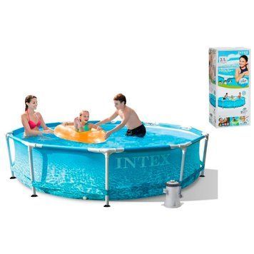Басейн Каркасний Intex на 4485 л. 28208 NP 305 x 76 см (1 250 л/год) насос-фільтр, в коробці 99253 фото