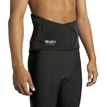 Пояс SELECT 6411 Back Support with splints (010) чорний, L 564110 фото