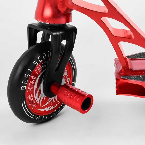 Самокат трюковый 46409 Best Scooter HIC-система, ПЕГИ, алюминиевый диск и дека, колёса PU, d=110мм 107484 фото