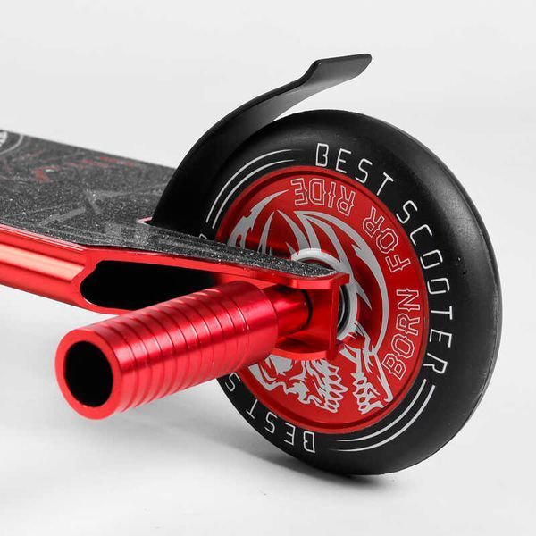 Самокат трюковый 46409 Best Scooter HIC-система, ПЕГИ, алюминиевый диск и дека, колёса PU, d=110мм 107484 фото