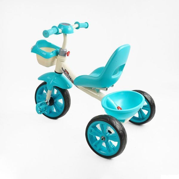 Дитячий триколісний велосипед (BS-60985) Best Trike колеса EVA переднє 10&rsquo;&rsquo;, заднє 8&rsquo;&rsquo;, сталева рама, УКР. ОЗВУЧУВАННЯ, кошик, в коробці 169766 фото