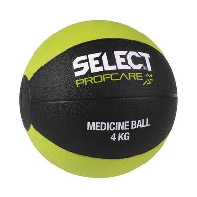 Мяч медицинский SELECT Medicine ball (011) чорн/салатовий, 4кг 260200 фото