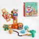 Деревянная игра C 55636 (36) 21 элемент, фигурная шнуровка, деревянные болтики, в коробке 126281 фото