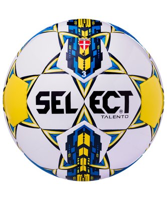 М’яч футбольний SELECT Talento (smpl) біл/син/жовт, 3 077582 фото