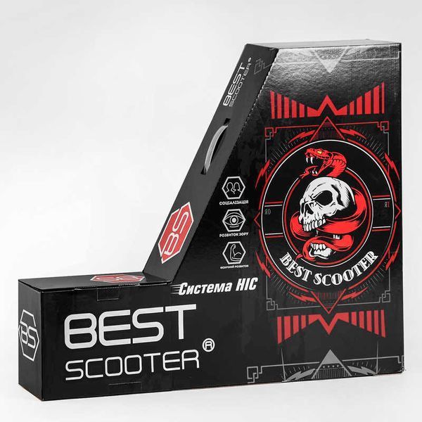 Самокат трюковый 98901 Best Scooter HIC-система, ПЕГИ, алюминиевый диск и дека, колёса PU, d=110мм 107489 фото