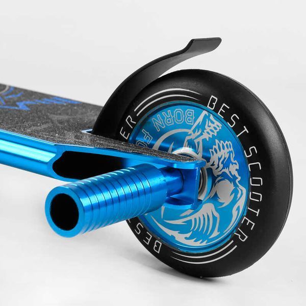 Самокат трюковый 98901 Best Scooter HIC-система, ПЕГИ, алюминиевый диск и дека, колёса PU, d=110мм 107489 фото