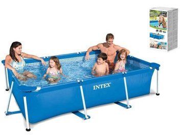 Intex Басейн каркасний 28270 NP (1) прямокутний. 1662 л /6 + років / 220 * 150 * 60 см / 58983 / в коробці 42776 фото