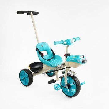Триколісний велосипед з батьківською ручкою (BS-70815) Best Trike колеса EVA переднє 10&rsquo;&rsquo;, заднє 8&rsquo;&rsquo;, сталева рама, українська озвучка 169773 фото