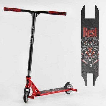 Самокат трюковый с полеуретановыми колесами 110 мм (28536) Best Scooter HIC-система, ПЕГИ, алюминиевый диск и дека 107490 фото