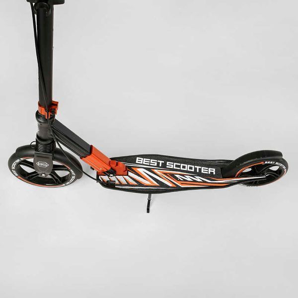 Самокат двоколісний з амортизатором та ручним гальмом "Best Scooter" (79740) колеса поліуретанові 113216 фото