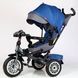 Велосипед трехколесный с поворотным сиденьем BestTrike "Perfetto" 8066/608-70 колеса резиновые, корзина, фара музыкальная, USB, Bluetooth 169851 фото