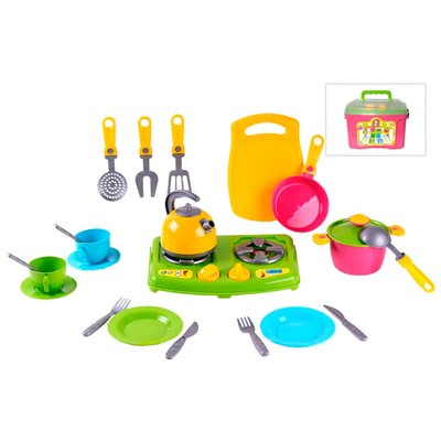 Кухонный набор детской посуды на 23 элемента №8 (2407) "Technok Toys" 45548 фото