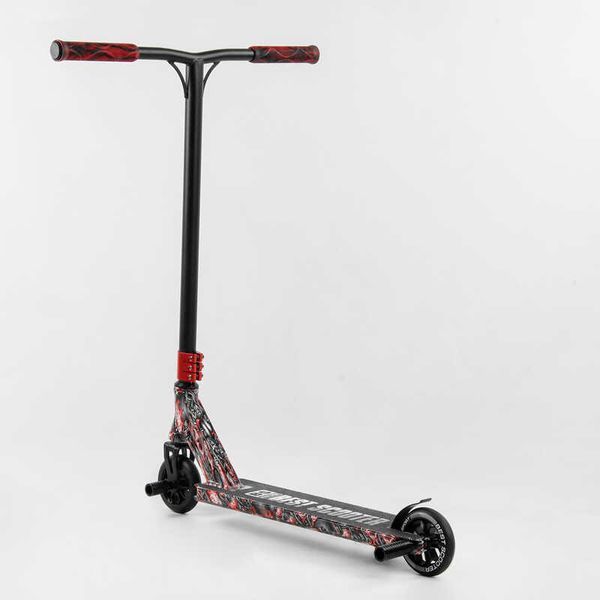 Самокат трюковий Best Scooter BS-77488 HIC-система, ПЕГИ, алюмінієвий диск та дека , колеса PU, d = 110мм, ширина керма - 60 см 105678 фото