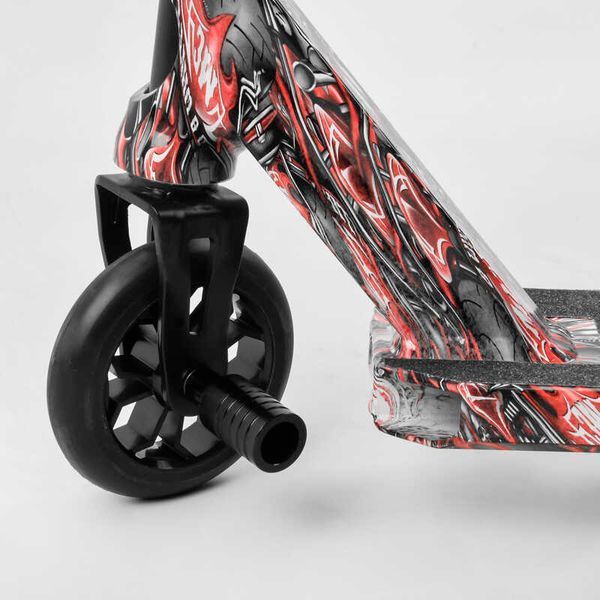 Самокат трюковий Best Scooter BS-77488 HIC-система, ПЕГИ, алюмінієвий диск та дека , колеса PU, d = 110мм, ширина керма - 60 см 105678 фото