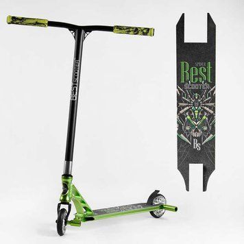 Самокат трюковый 53442 Best Scooter HIC-система, ПЕГИ, алюминиевый диск и дека, колёса PU, d=110мм 107488 фото
