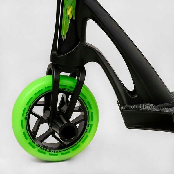 Самокат трюковий з поліуретановими колесами 115мм (МТ-60611) Best Scooter "FEAR" SCS-система, ПЕГІ алюмінієвий диск та дека 112902 фото