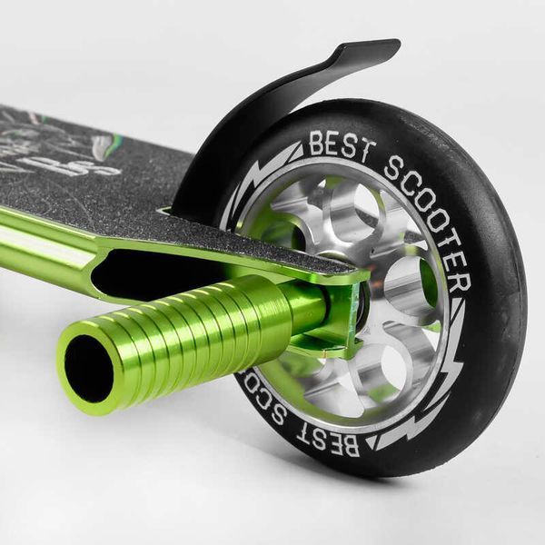 Самокат трюковий 53442 Best Scooter HIC-система, ПЕГИ, алюмінієвий диск та дека, колеса PU, d = 110мм 107488 фото