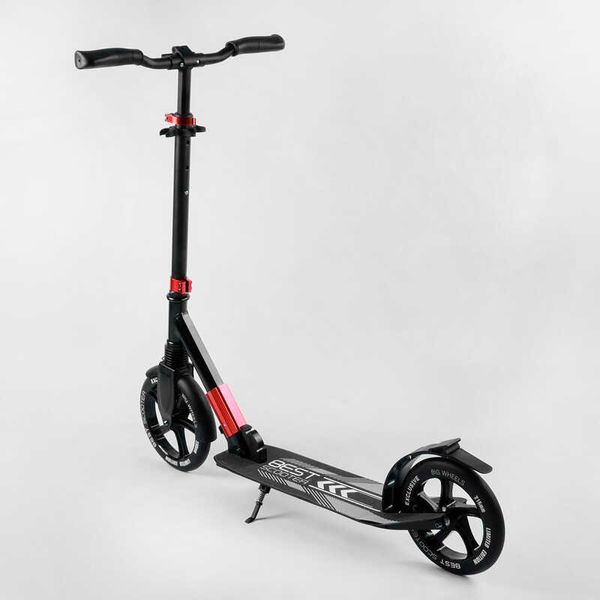Самокат двоколісний з амортизатором "Best Scooter" (11391) колеса PU d переднє - 230мм, заднє - 215мм 105585 фото