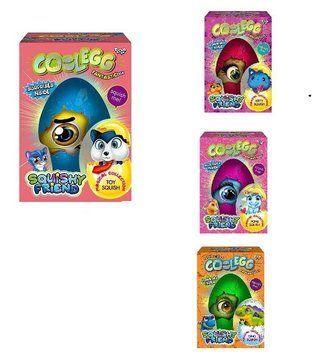 Креативное творчество "Cool Egg" 5 видов CE-01-01,02,03,04,05 (4) "Danko Toys", ОПИСАНИЕ УКР/РОС. ЯЗЫКАМИ, кинетический песок, орбизы, тесто, снег, сквиш 110049 фото