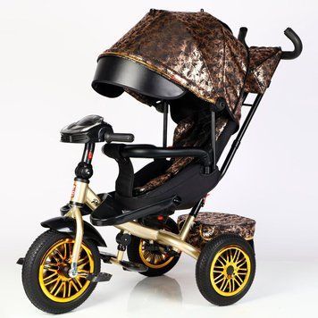 Велосипед триколісний з поворотним сидінням BestTrike "Perfetto" 8066/819-40 колеса гумові, кошик, фара музична, USB, Bluetooth 169848 фото