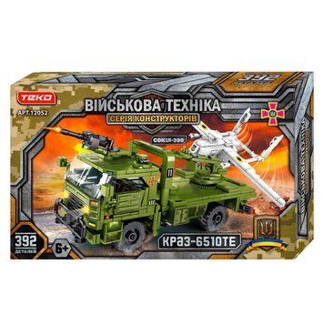 Конструктор 12052 (18) "Teko", 392 детали, "КРАЗ-6510ТЕ" и "СОКОЛ-300", в коробке 150437 фото