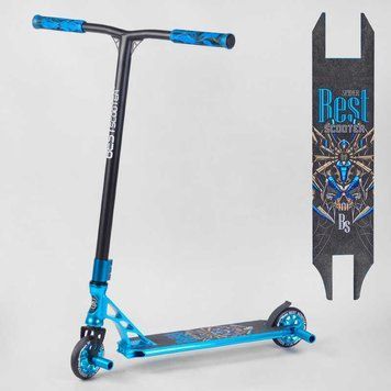 Самокат трюковый 53480 Best Scooter HIC-система, ПЕГИ, алюминиевый диск и дека, колёса PU, d=110мм 108372 фото