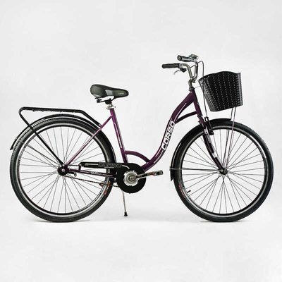 Велосипед міський Corso «FORTUNA» 28`` FR-5198 (1) одношвидкісний, сталева рама 20``, корзина, багажник 154564 фото