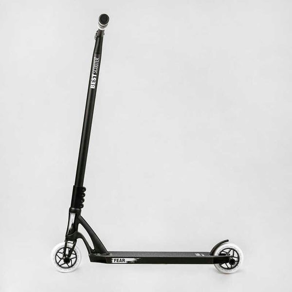 Самокат трюковый с полиуретановыми колесами 115мм (МТ-30377) Best Scooter "FEAR" SCS-система, ПЕГИ алюминиевый диск и дека 112899 фото