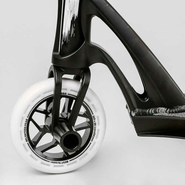 Самокат трюковый с полиуретановыми колесами 115мм (МТ-30377) Best Scooter "FEAR" SCS-система, ПЕГИ алюминиевый диск и дека 112899 фото